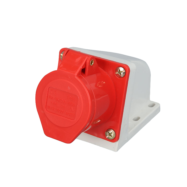 32A 4 Pin 3P+E IP44 380-415V Electrical Connector Power Waterproof Dustproof Industrial Male And Female Plug Socket