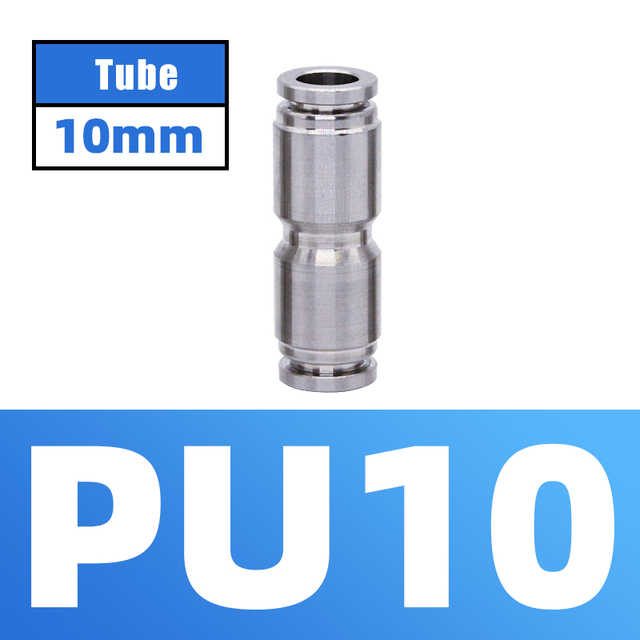 304 Stainless Steel Air Hose Fitting Pneumatic Coupling Tube Coplin Quick Open PG PU4 PU6 PU8 PU10 Trachea Metal Fitting