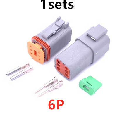 1 set German DT06 DT04 Car Connectors Waterproof Male and Female Butt Plug 2 3 4 6 8 12 Pins 22-16AWG