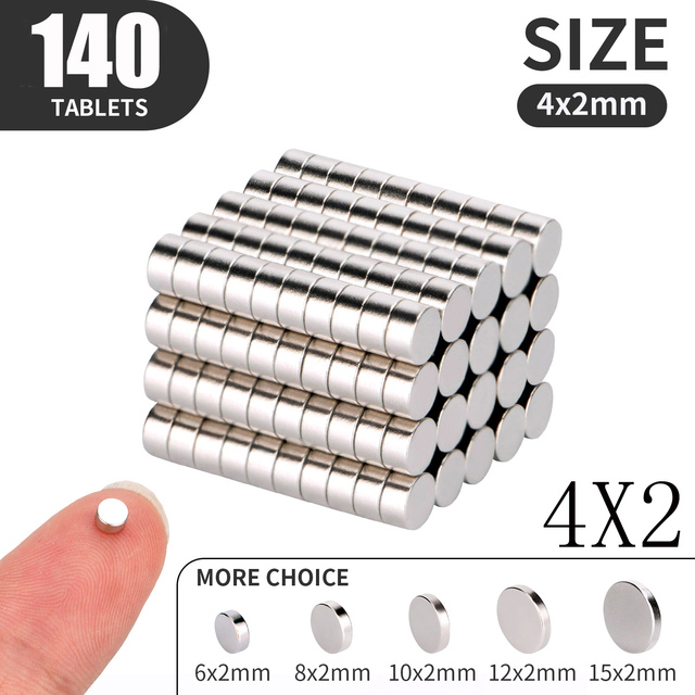 20 40 80pcs/lot 4X2 6x2 5x2 6x1mm Magnet Hot Round Strong Magnet Super Rare Earth Neodymium Magnet 3x2