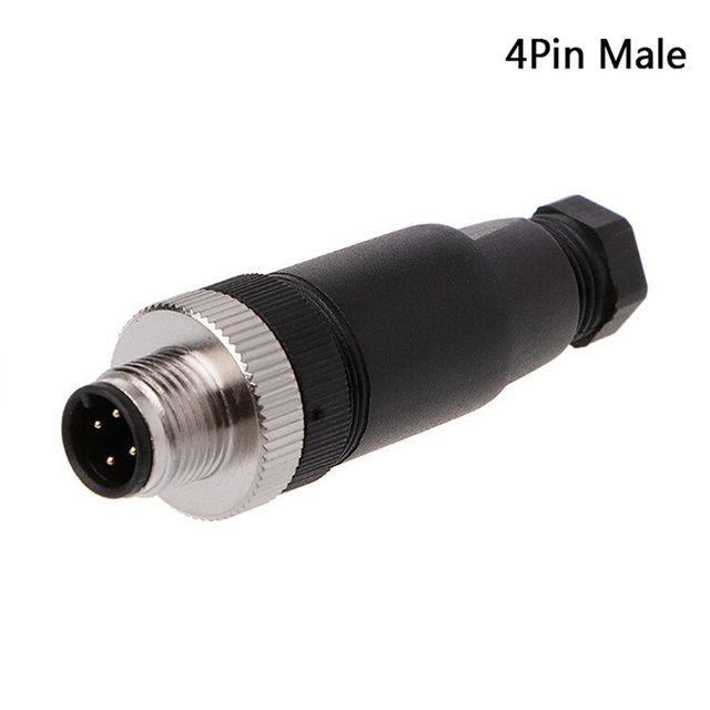 PG7 Sensor Connector IP67 3 4 5 Pin Male / Female Waterproof Connector Plug Screw Straight / Right Angle M12 Plug