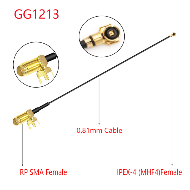 10pcs RF1.13/0.81mm SMA Female PCB Panel Mount to u.FL IPX IPEX1/4 UHF4 Female WIFI Antenna RF Coaxial Pigtail Extension Cable