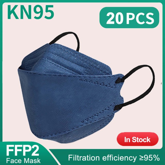 قناع السمك KN95 Mascarillas FPP2 الكبار Morandi ffp2fan 4 طبقة FFPP2 وافق أقنعة الوجه FFP2 تنفس غطاء للفم قناع FFP2