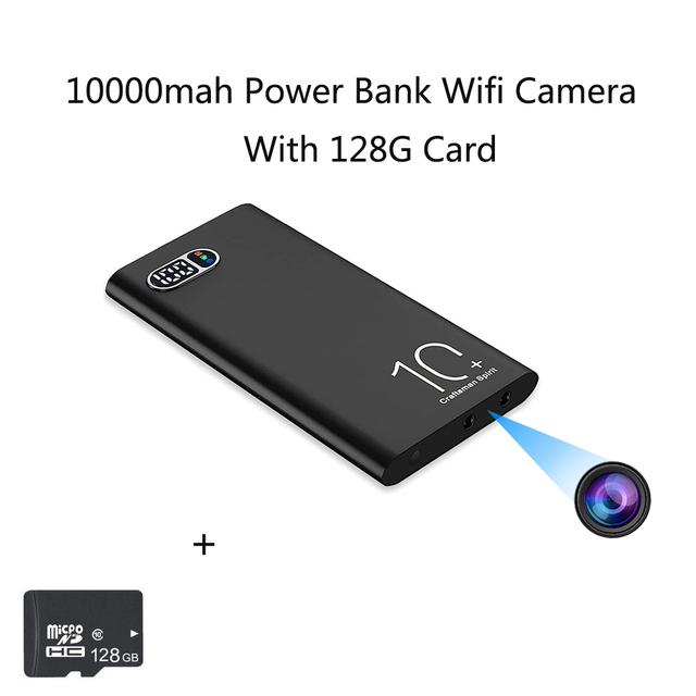 10000mah Portable Power Bank Wireless IP Camera Large Capacity Power Supply Wifi Camera HD Real-time Video and Audio Recording