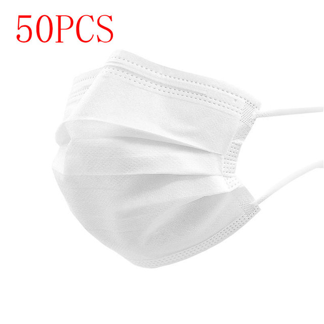 Nonwoven Disposable Masks 3 Layers Face Mask Breathable Disposable Mouth Mask Adult Mascarilla Mask 18 Hours Shipping