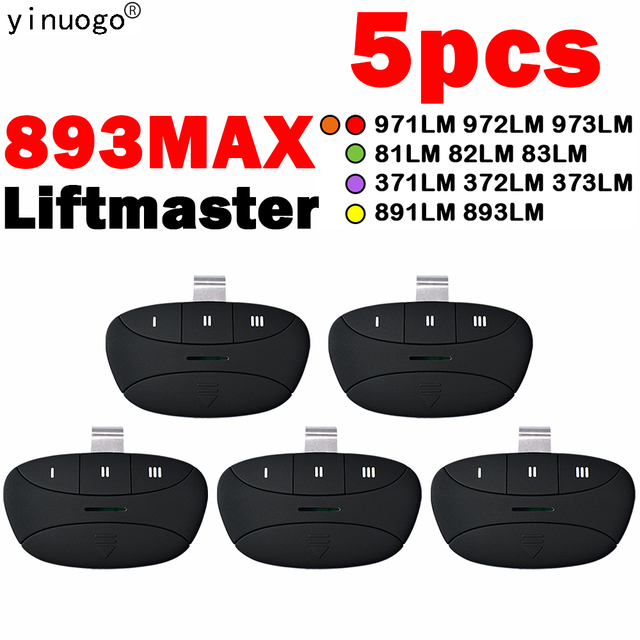 Newest 893MAX Liftmaster Remote Control Garage Door Opener for 371LM 372LM 373LM 971LM 937LM 81LM 83LM 891LM 893LM 953EV 953ESTD