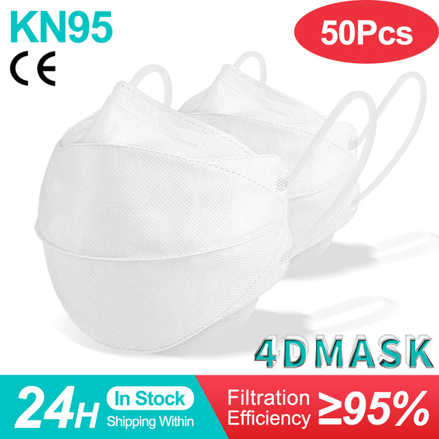 4D Mascarilla FPP2 Homolokada 4 Layers Respiratory Protective Face Mask CE KN95 Mascarillas Negras Reusable ffp2fan Certification