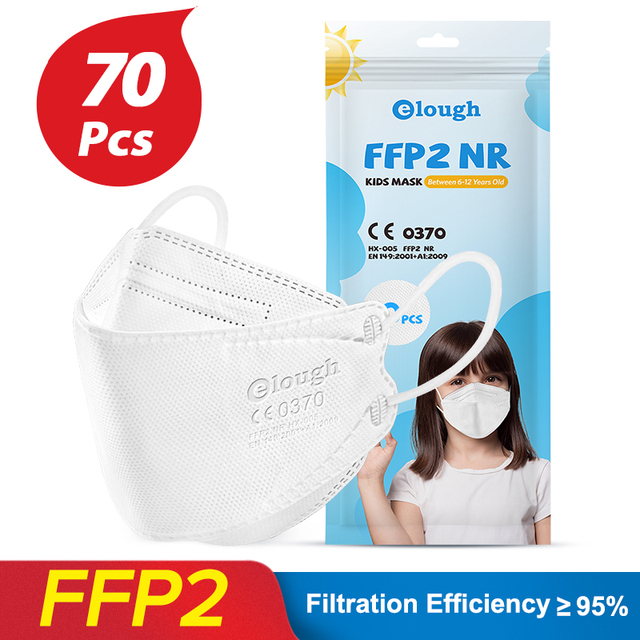 KN95 Mask Mascarillas fpp2 niños 9 a 12 años Respirator Protective CE ffp2 Mask Kids Face Mask Masken ffp 2 approved