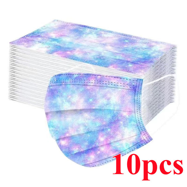 10-100pcs Disposable Face Mask 3 Layer Non-woven Filter Star Mouth Face Mask Anti-Dust Adult mascarillas quiurgicas homology adas