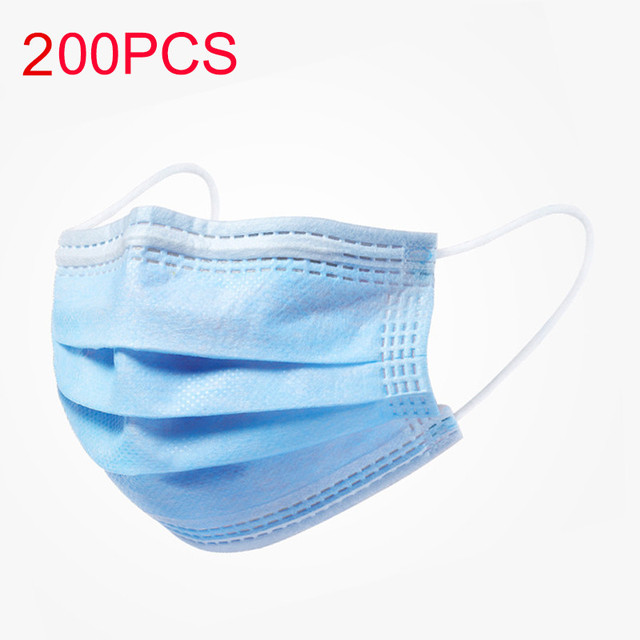 3-layer protective face mask with anti-dust filter for adults disposable