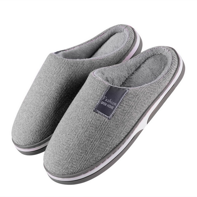 Women Slippers Winter Warm Home Home Soft Non-slip Slippers Men Plush Shoes Thick-soled Warm Plush Slippers Bedroom Fur Slides