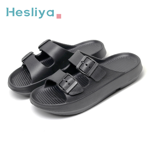 cloud slippers women summer double buckle beach sandals thick platform shoes outdoor couple flip flops cork bottom birkenstock