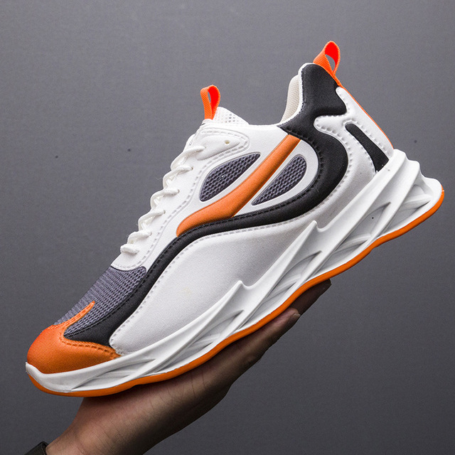 2022 new color matching lace-up blade sneakers breathable autumn high quality lightweight fashion running shoes trend men