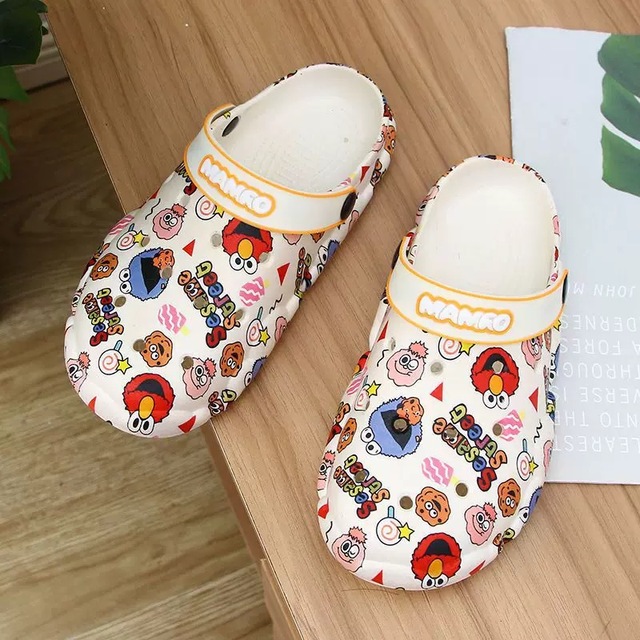 Cotton Slippers Outdoor Beach Sandals Shoes For Women Summer Garden Sandals Flat Slides Zapatillas De Mujer Sabatos Femininos