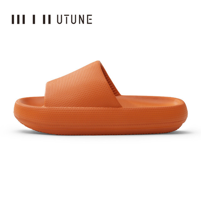 UTUNE Big Size Sippers Men Platform Shoes EVA Soft Indoor Slides for Men Anti-Slip Summer Sandals Women Bathroom Shower Shoes