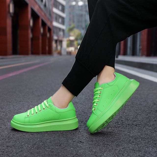 2022 Fashion Women Sneakers Vulcanized Shoes Lover Lace-up Casual Shoes Orange Basket Shoes Breathable Walking Sewing Men Flats