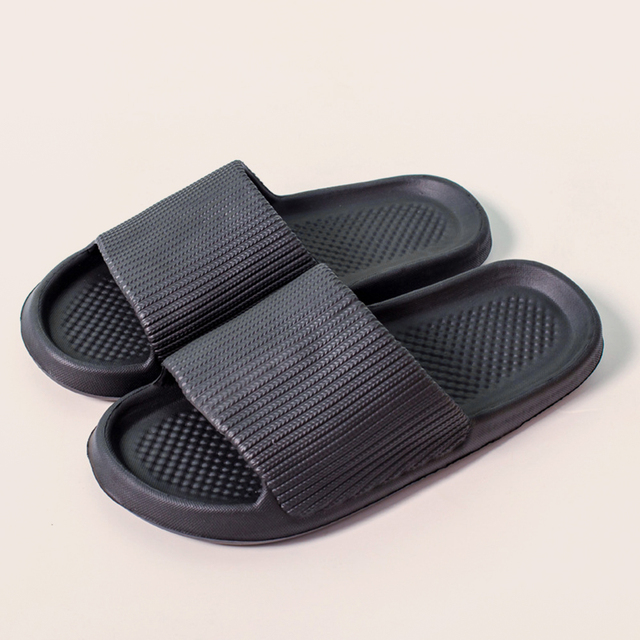 Summer Slippers Mute EVA Platform Sandals Women Slippers Soft Bottom Indoor Men Summer Deodorant Non-slip Household Flip Flops