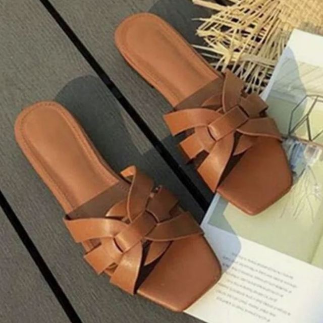 LuasTuas New Arrivals Women Sandals Square Toe Ins Summer Shoes For Woman Fashion Chic Ins Ladies Footwear Shoes Size 35-43