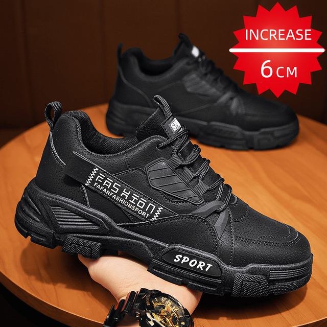 Men Autumn Winter Martin Boots Thick-soled Increase Ankle Boots Waterproof Wear-resistant Casual Shoes zapatillas hombre Casual