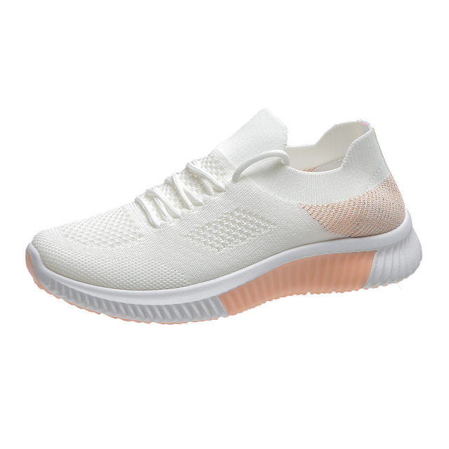 2022 Women Mesh Lace-up Sneakers Female Summer Vulcanized Mesh Breathable Sneakers Ladies New Flats Shoes Plus Size 43