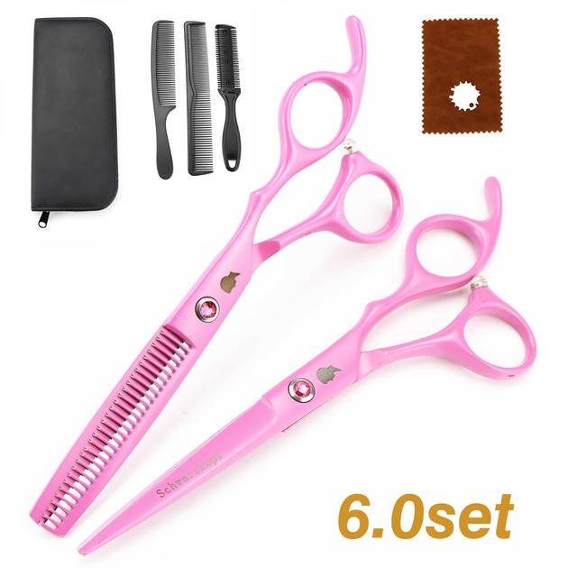 New Professional Hairdressing Scissors, Hair Cutting Barber Set High Quality Scissors Salon 6.0 inch Multi Color Options