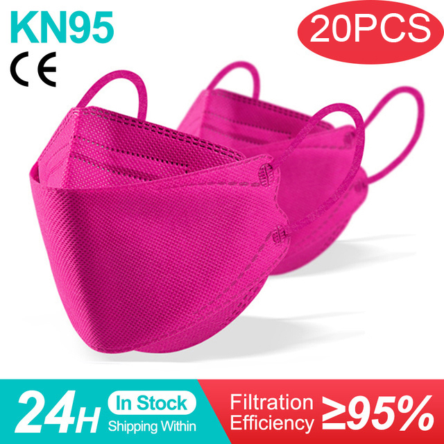 Kn95 Mask Lovely Disposable Girl Mask 4 Layer Dust Mask Filter Fish Shape FFP2 Children Mask Disposable Black Face Mask