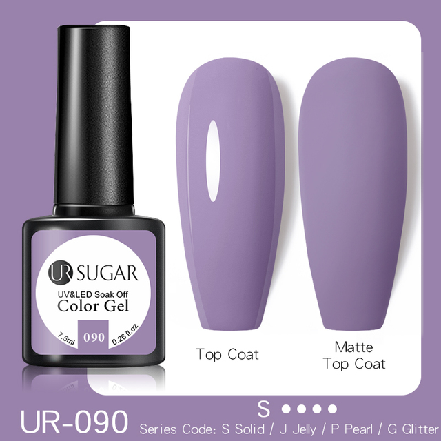 UR SUGAR 7.5ml Purple Series Gel Nail Polish Reflective Laser Gel Glitter Semi Permanent Lamp Varnish Soak Off Nail Art Design