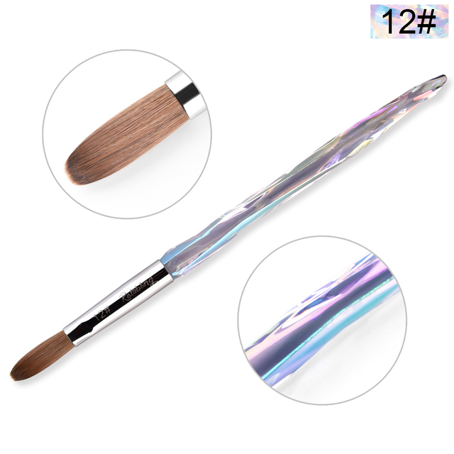 Kolinsky Sable Nail Brush Acrylic Nail Brush Nail Extension Tools Professional DIY Carving Nails Art Pen Tool Acrylic Powder