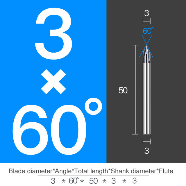 Chamfer Milling Cutter Carbide Angle Anti Chamfer End Mill Deburring V Grove Router 60 90 120 Degree 2 3 Flutes