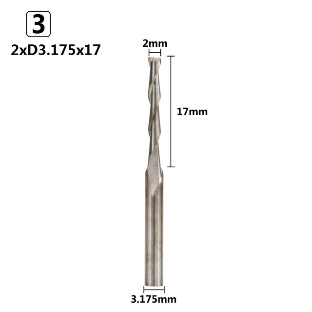 XCAN 10 قطعة قطرها 2.0 مللي متر 2 الناي شقة نهاية مطحنة 3.175 مللي متر عرقوب لولبية راوتر بت CNC مايكرو المطاحن نهاية كربيد طحن القاطع