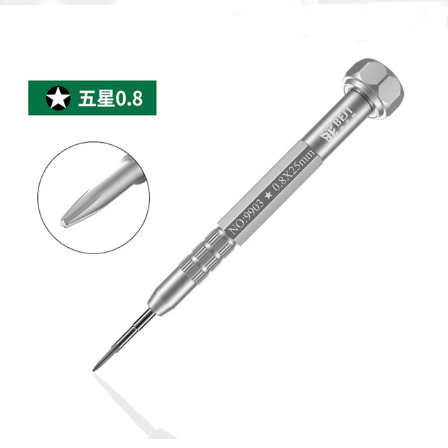 Precision Screwdriver P2 0.8 Pentalobe Y 0.6 Tri-wing 1.5 Phillips 2.5 Cross Head for iPhone Samsung Xiaomi Huwei Repair Tool