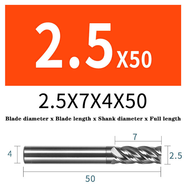 HRC68 Solid Carbide End Mills 4 Flute Tungsten Steel Milling Cutter Face Tools Milling Cutter For Titanium Stainless Steel Alloy