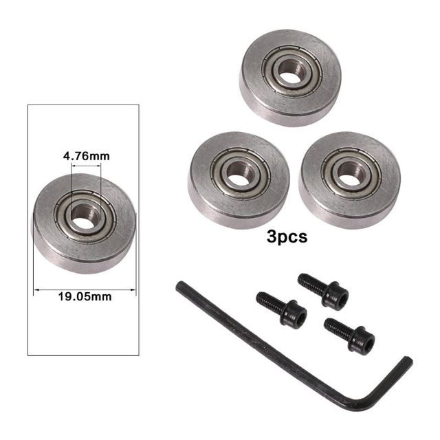 Durable steel bearing accessory kit, suitable for milling cutter heads and stem, 9 styles