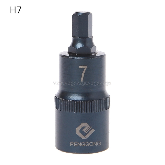 Hexagon Screwdriver Socket Multifunction Tools Drill Bit Hand Tool Socket H4 H5 H6 H7 H8 H10 H12 H14 H17 N11 19 Dropship