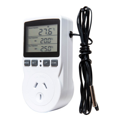 Multifunctional digital thermostat, European plug, temperature controller, outlet with timer switch