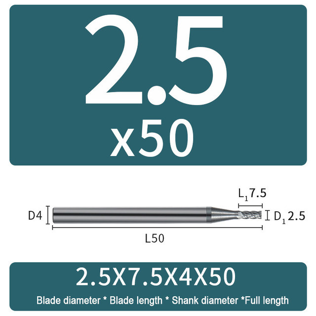 Carbide Milling Cutter 4 Flute Harden Tungsten Alloy Steel Face End Mill Lengthening 16mm 150mm Computer Tools Stainless Special HRC 65