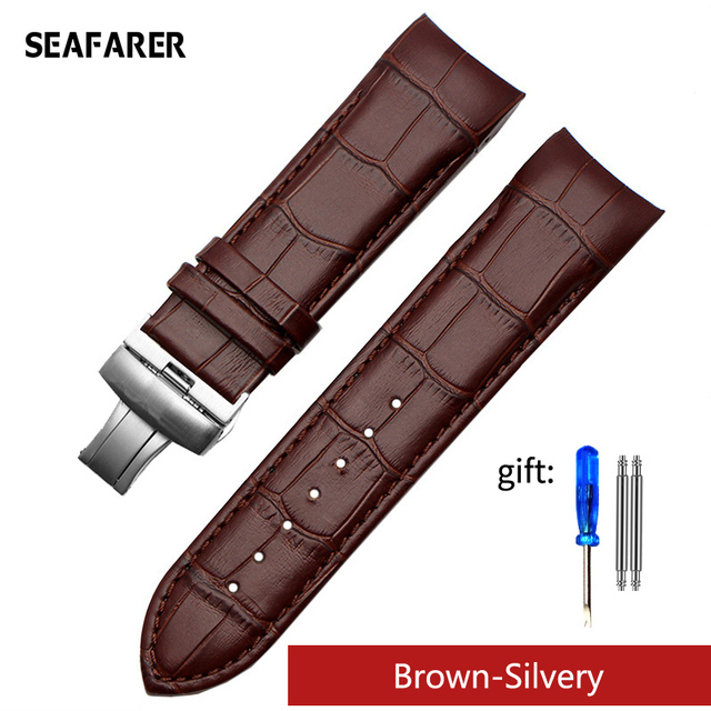 Genuine Calfskin Watchband Watch Band Strap for Tissot Couturier T035 T035617 627 T035439 Watch Band 22/23/24mm Brush Buckle