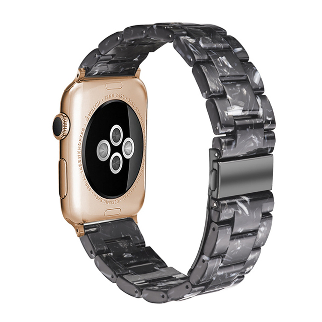 resin watches for apple watch 7 6 5 band 44mm iwatch 42mm series 4 3 2 wrist strap accessories loop 40mm replacement bracelet