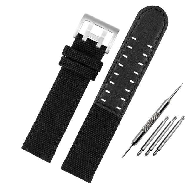 For hamilton khaki field watch h760250/h77616533/h70605963 H68201993 watch strap genuine leather nylon men watch band 20mm 22mm