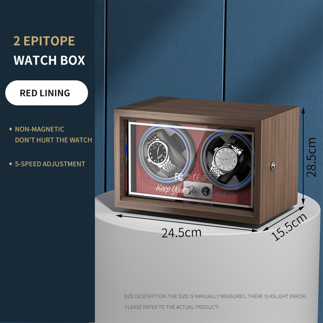 BOLAI luxury brand watch winder wood high-end 2 4 slot automatic watches box with Mabuchi motor watch cabinet watch storage box