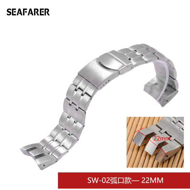 Watch Accessories Watch Strap For Swatch Watch Stainless Steel Bracelet Solid Convex And Prong Steel Belt 17mm 17.5mm 20mm 22mm