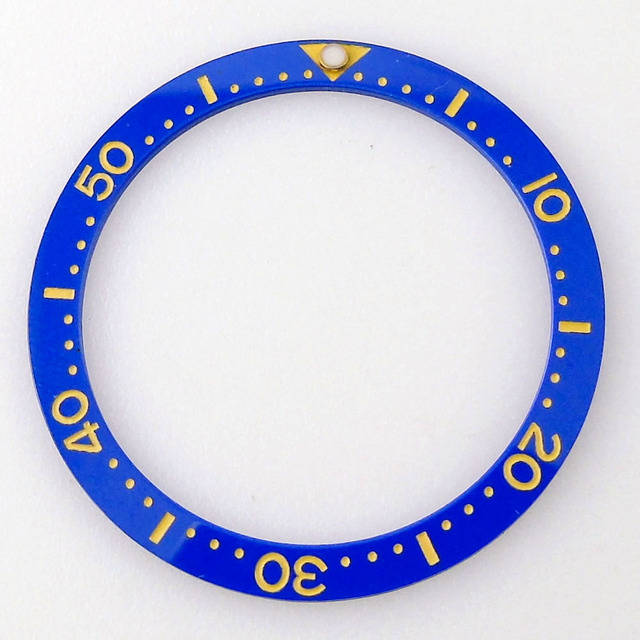 33.7mm*27.5mm*0.8mm Flat Ceramic Black Blue Green Clock Bezel Insert Fit MOD Skx013 Model High Quality Parts