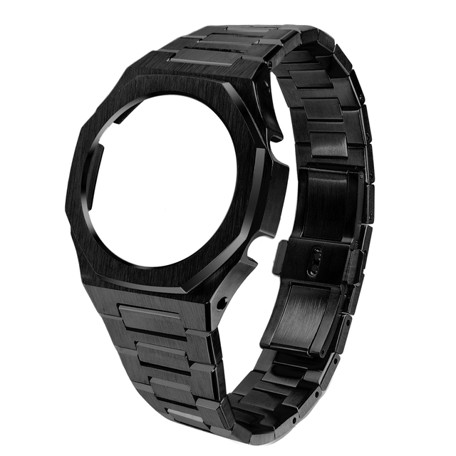 GA2100 New Model Home Oak All Metal Bezel Strap Simple Style in One Watch Bands for G-SHOCK GA2100/2110 Accessories