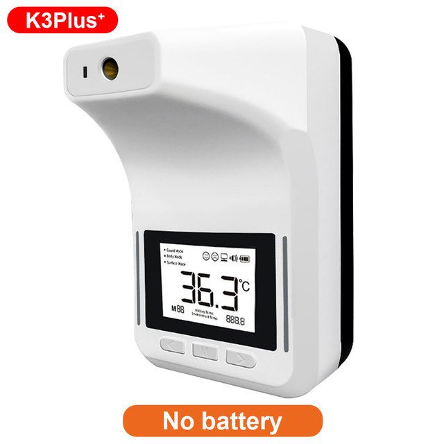 K3 Pro K3X Wall Mounted Infrared Termometro LCD Display Handsfree Digital Forehead Heat Gun for Restaurant Factory Office