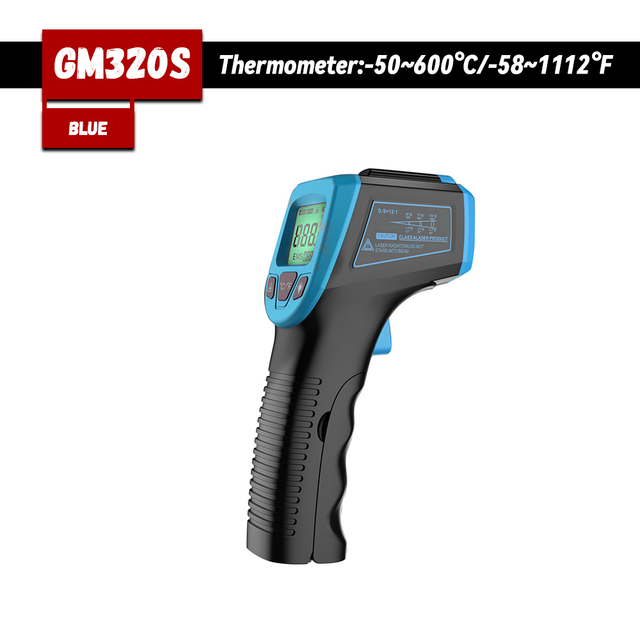 Digital Infrared Thermometer C/F Non Contact Thermometer GM320 Industrial Digital Infrared -50~380/-50~600 Degree