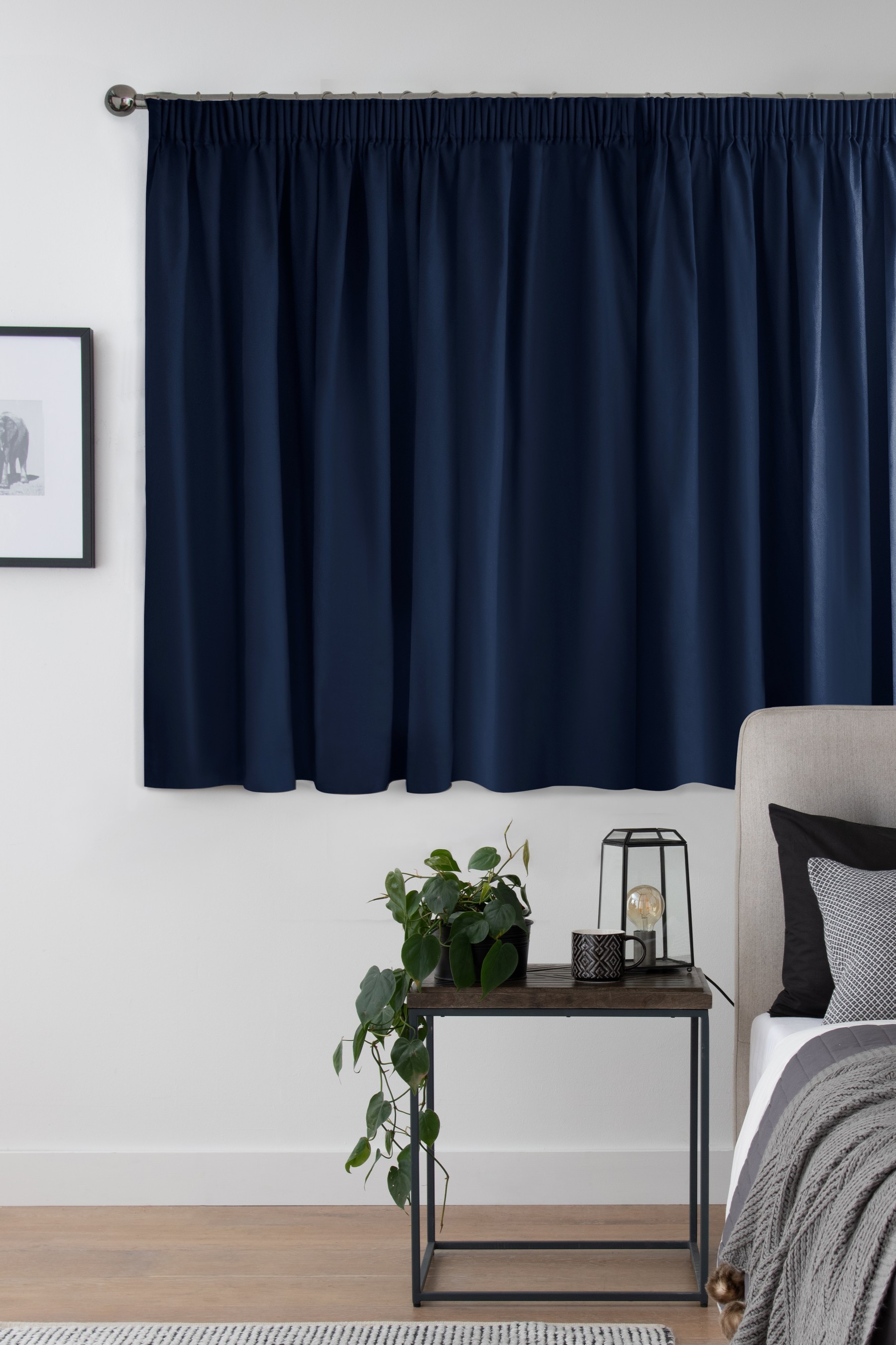 Cotton Curtains Pencil Pleat Blackout/Thermal