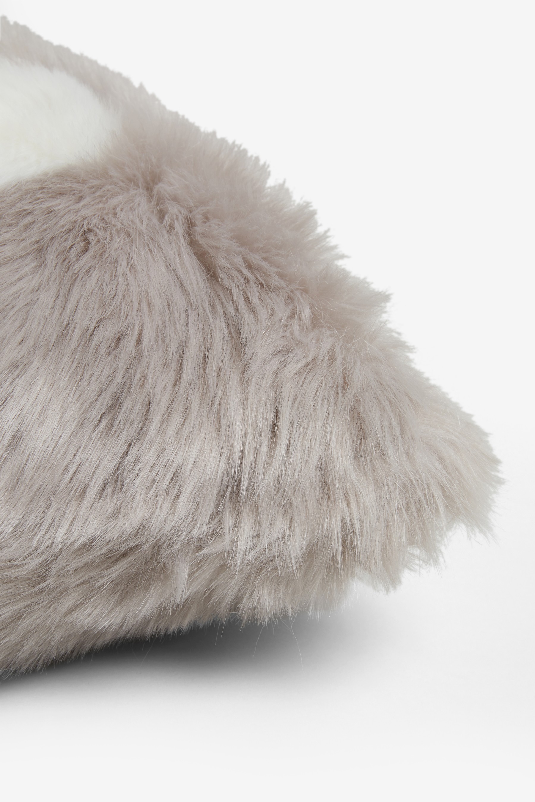 Faux Fur Heart Cushion