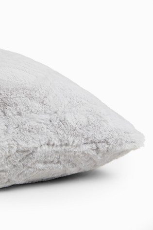 Freya Textured Geo Faux Fur Cushion