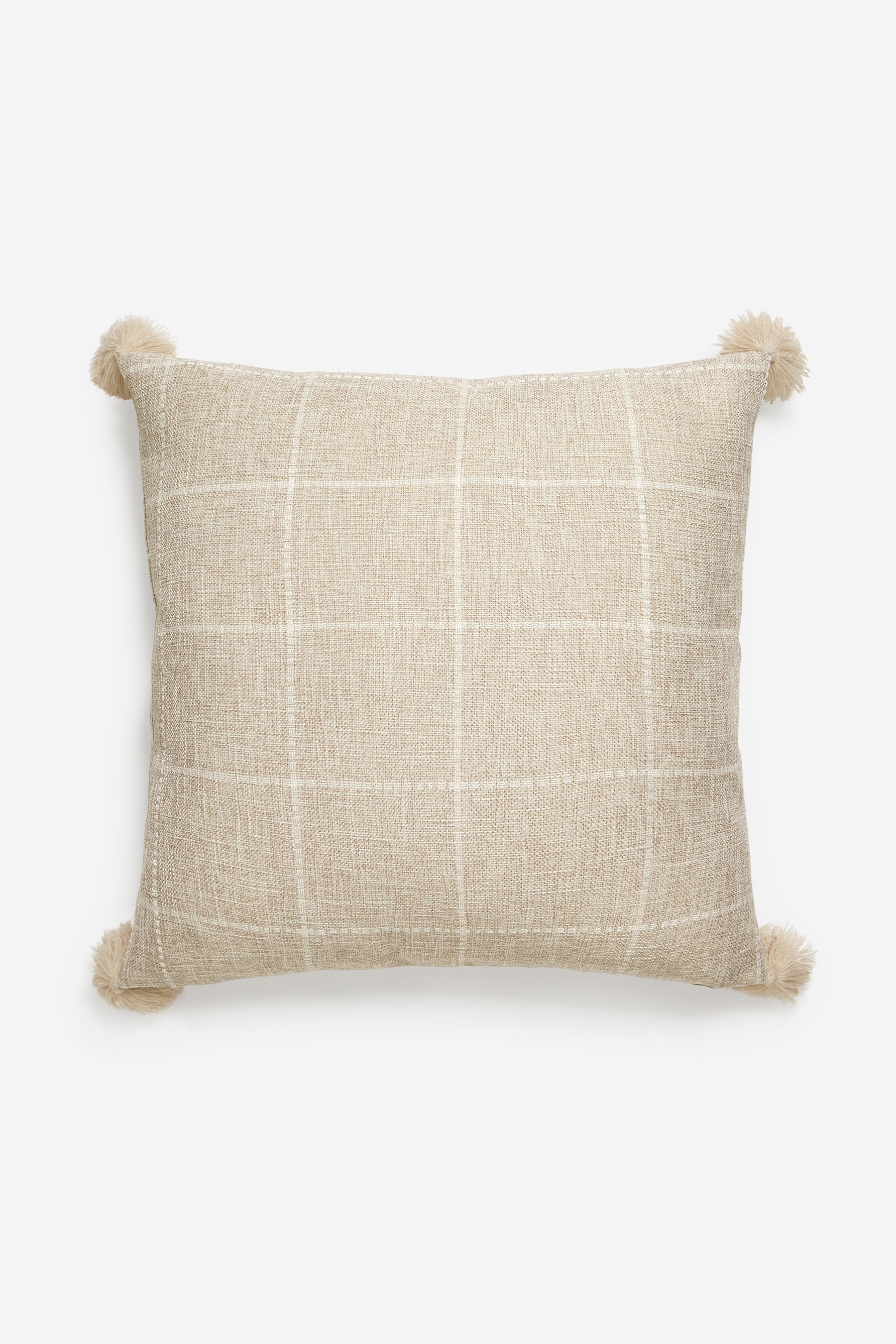 Windowpane Check Cushion