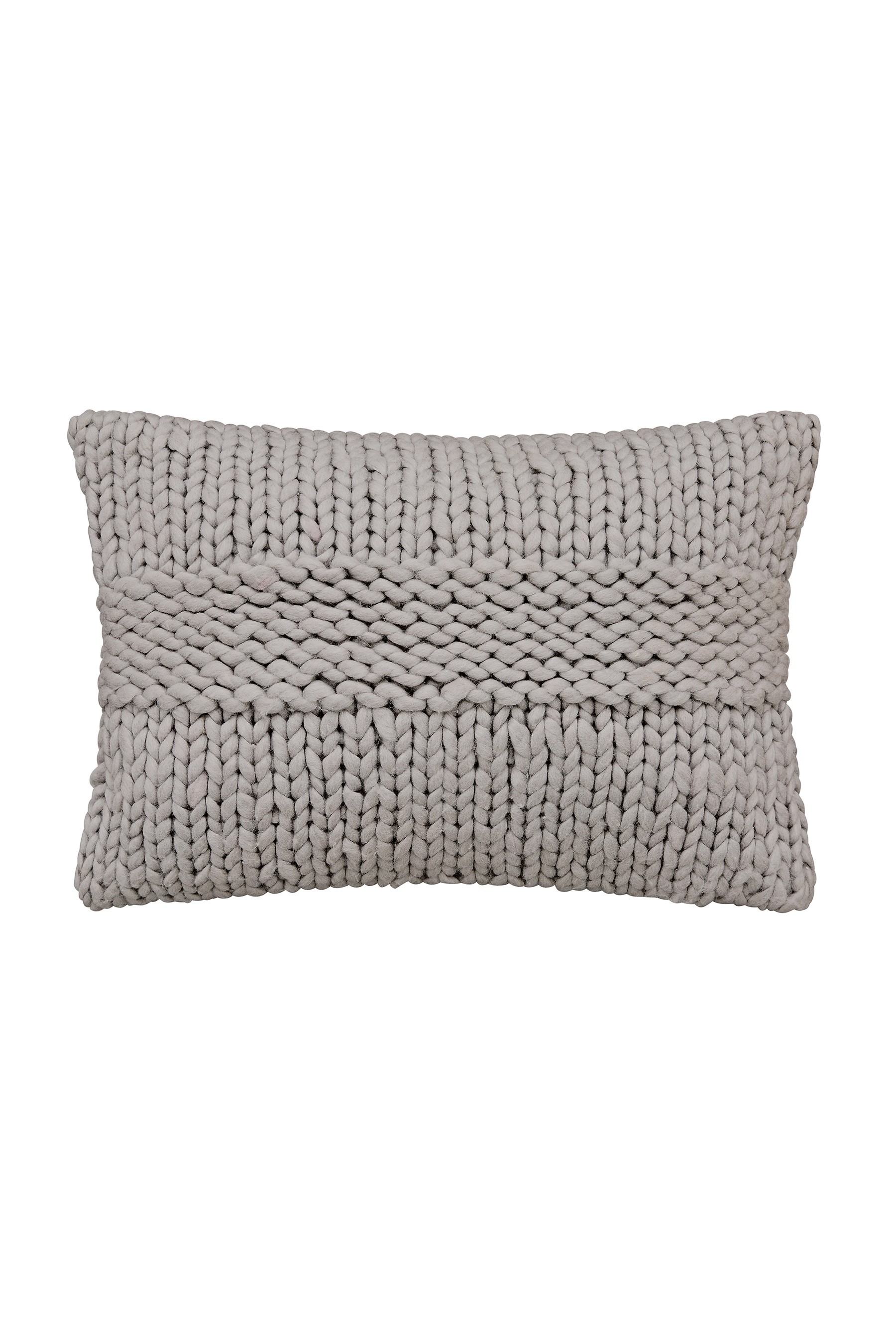 Katie Piper Wool Blend Reset Chunky Knit Cushion